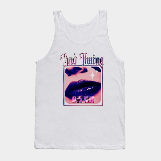 BAD TIMING - Aesthetic brutalist design Tank Top by Cero